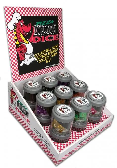 Pizza Dungeon Dice Retail Display 1