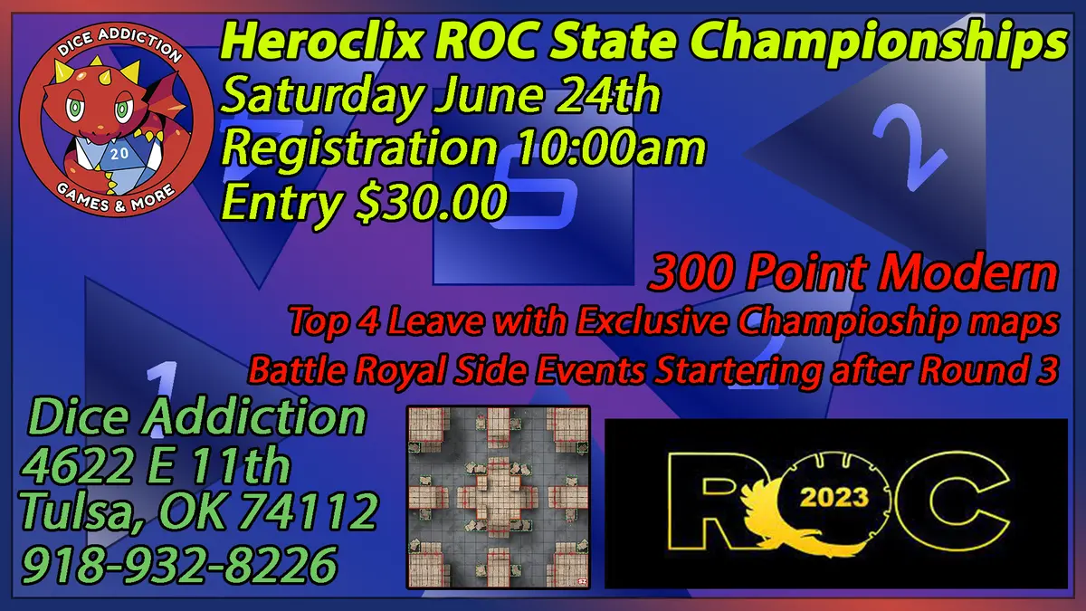 Heroclix; Roc State Championship Oklahoma Ticket 1