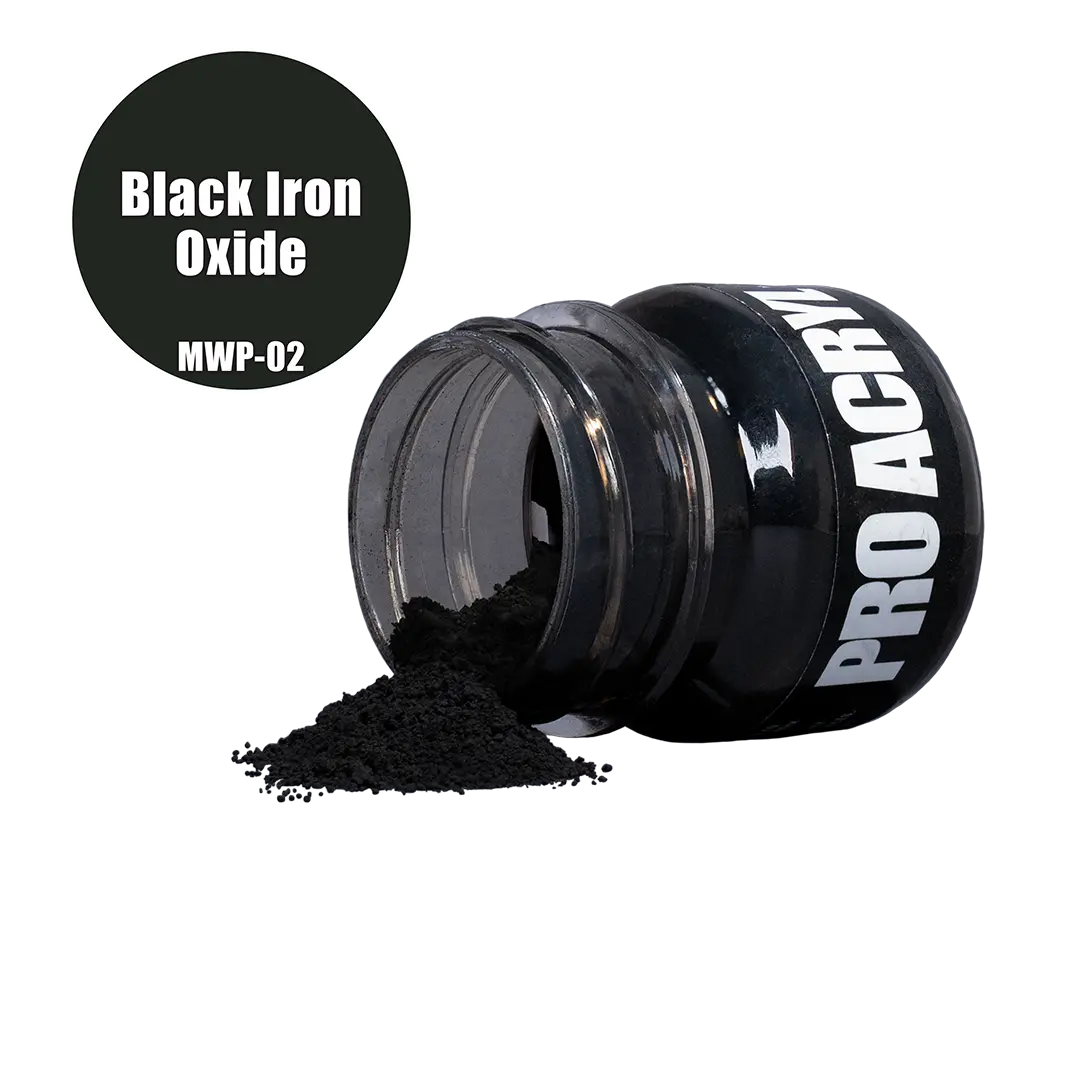 Pro Acryl Weathering Pigments 02 - Black Iron Oxide 2