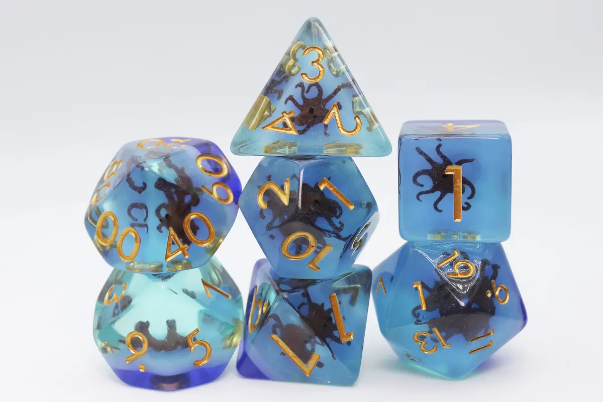 Coffee Octopus Rpg Dice Set 1