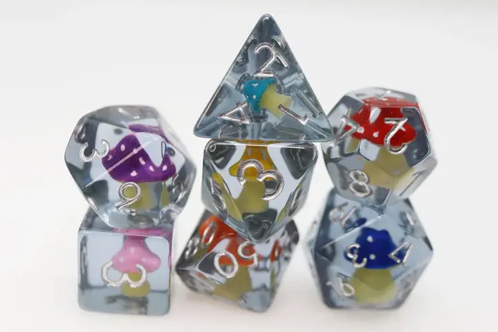 Whimsical Mushrooms Rpg Dice Set 1