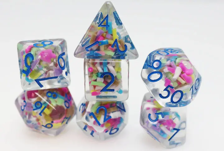 Ice Cream Sprinkles Rpg Dice Set 1