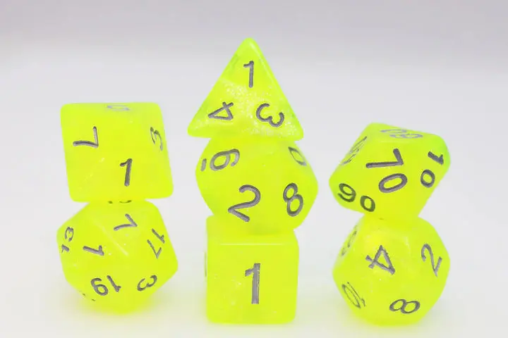 Radioactive Lemonade Rpg Dice Set 1