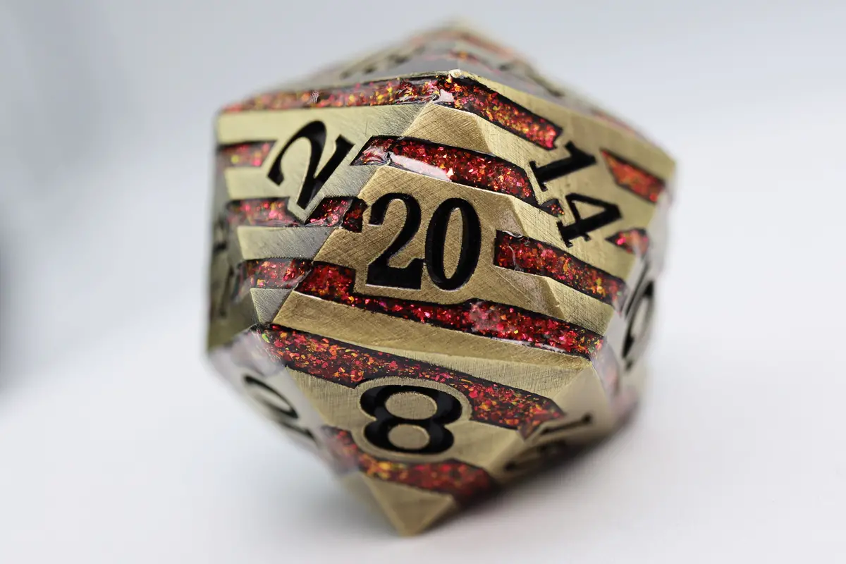 35Mm Metal D20 - Bronze With Red Mica 1