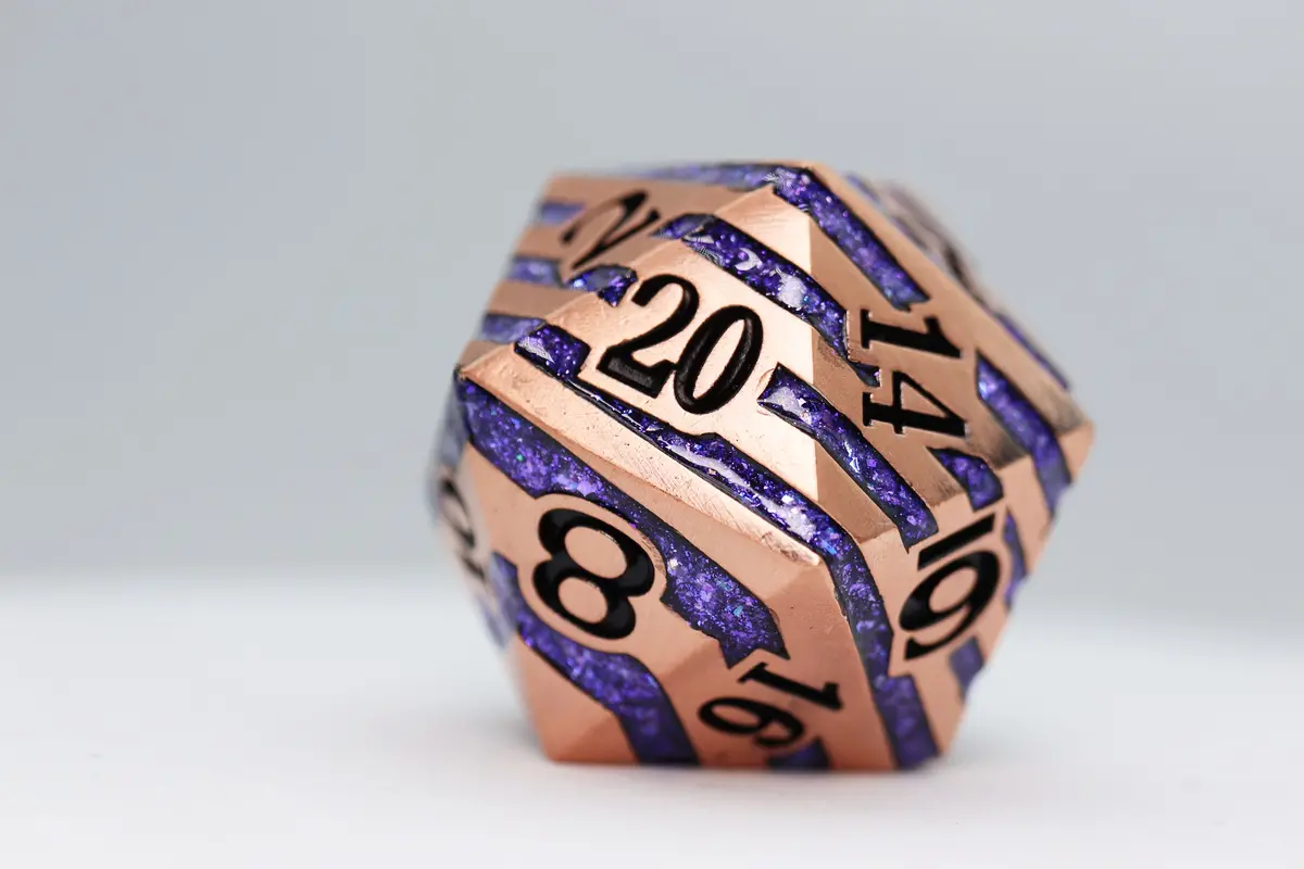 35Mm Metal D20 - Copper With Purple Mica 1