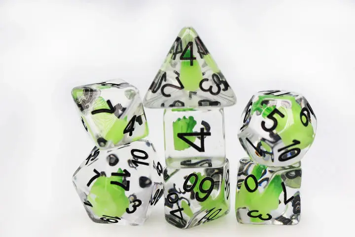 Acquisitions Inc Green Flame Rpg Dice Set 1
