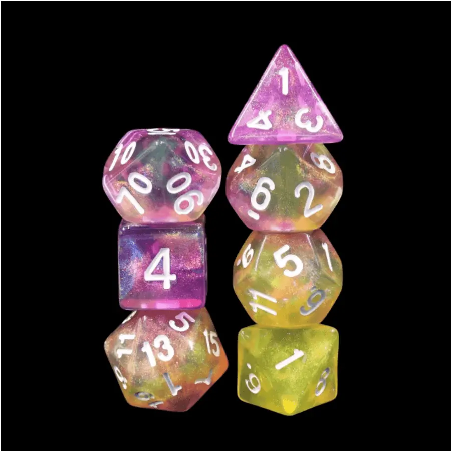 Lemon Jelly Rpg Dice Set 1
