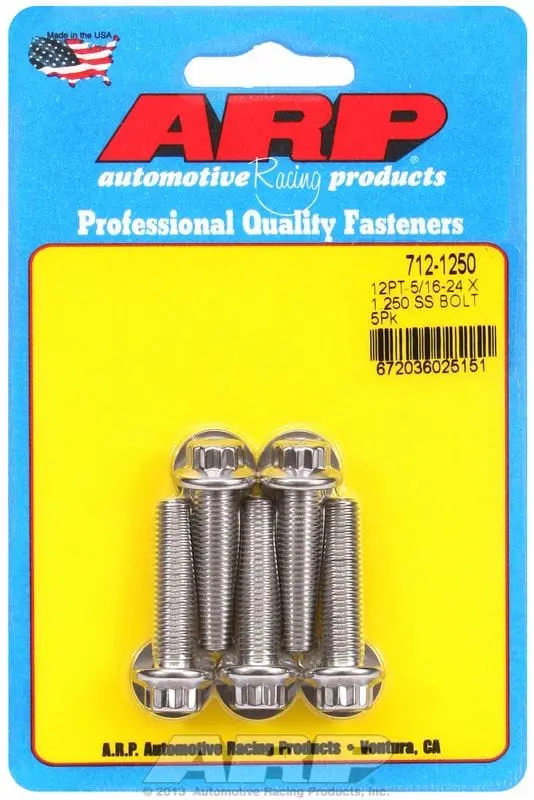 12-Point Stainless Steel Bolt Kit – Ar712-1250, 5-Pack For Corrosion-Resistant Fastening 1