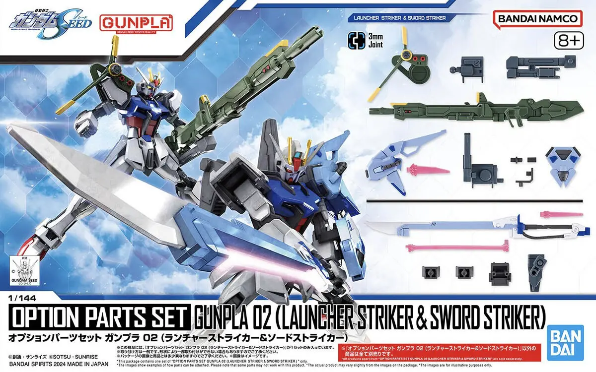Gundam Option Parts Set Gunpla 02 (Launcher Striker & Sword Striker) /【お届け時期未定】オプションパーツセット ガンプラ 02 (ランチャーストライカー&ソードストライカー) 1