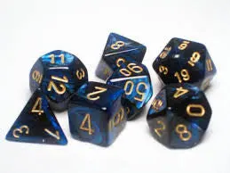 Scarab® Polyhedral Royal Blue/Gold 7-Die Set 1